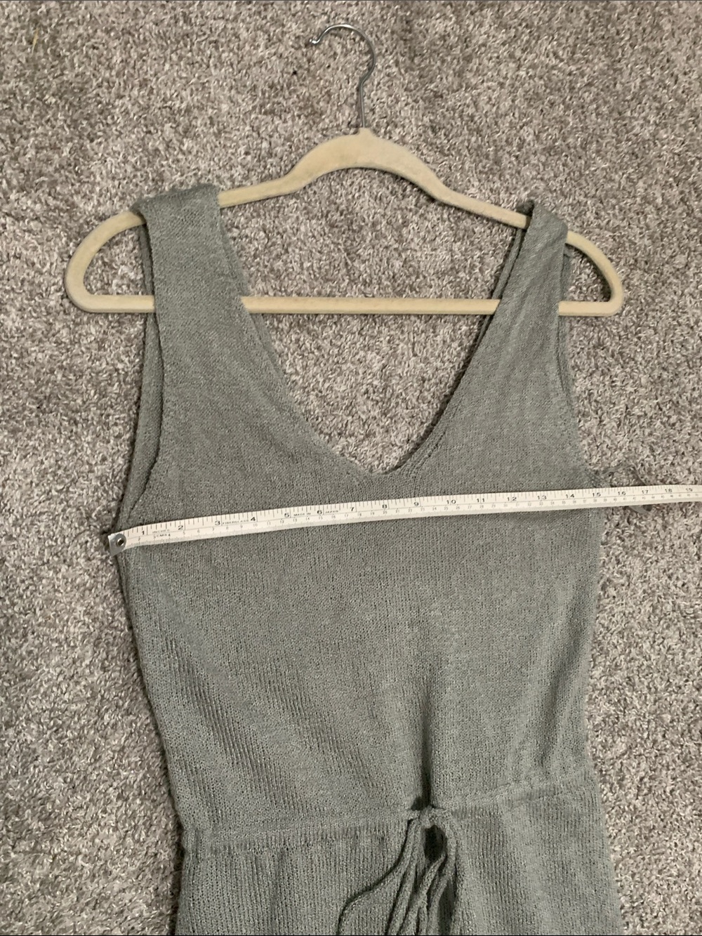 NWT Wishlist Sleeveless V-Neck Knit Dress with Tie Waist - Picture 8 of 11